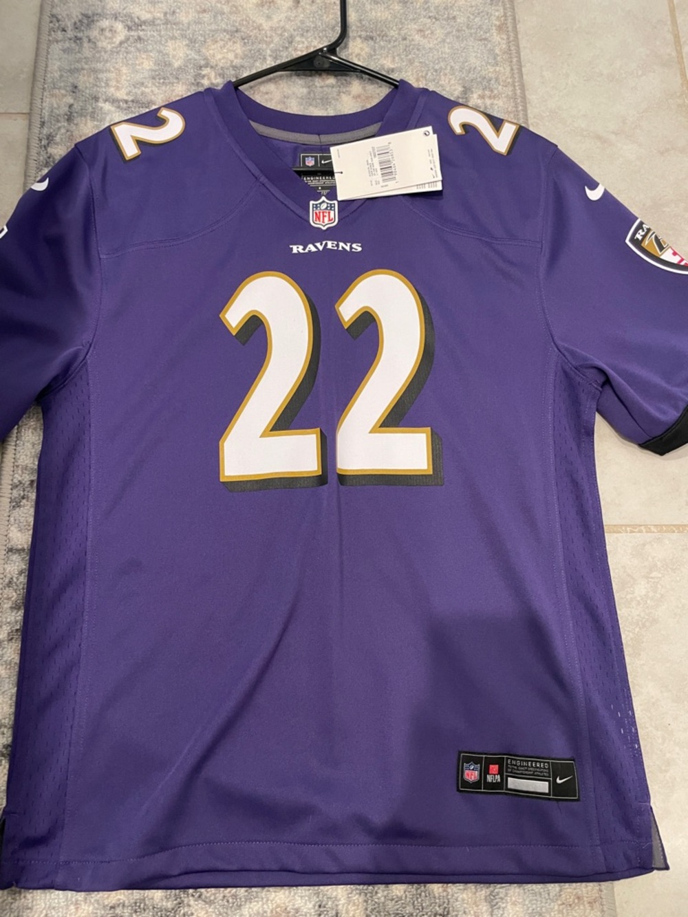 Nike Purple Baltimore Ravens Derek Henry #22 Jersey